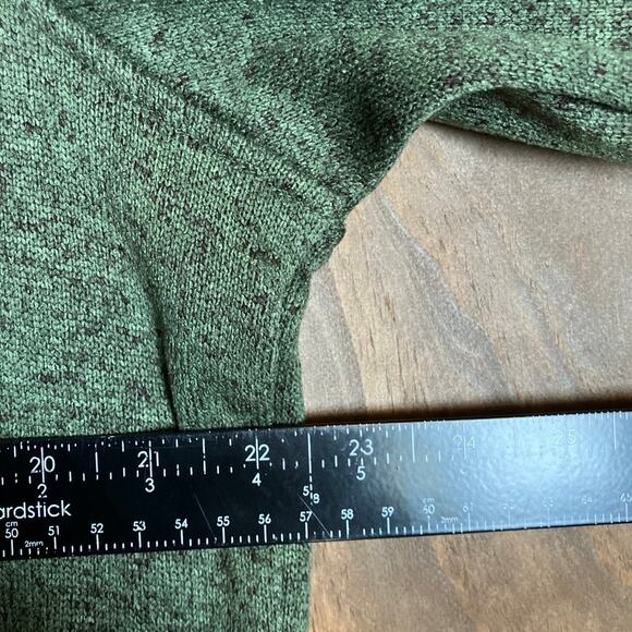 Eddie Bauer Mens Sweatshirt Green Radiator Fleece Snap Mock Neck Long Sleeve L - Picture 8 of 12